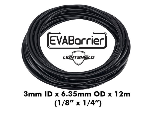 12m EVABarrier Black 3 mm ID x 6,35mm OD Slange med UV beskyttelse 