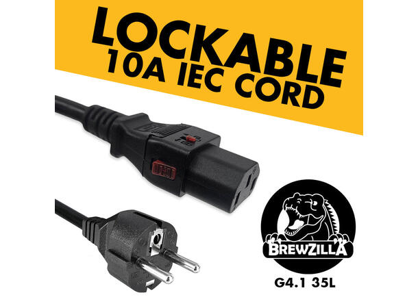 BrewZilla 35 Gen 4 - Strømkabel 10A Låsbar 