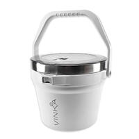 VINKA Double Insulated Ice Bucket White 7 L Isbøtte med Isolasjon