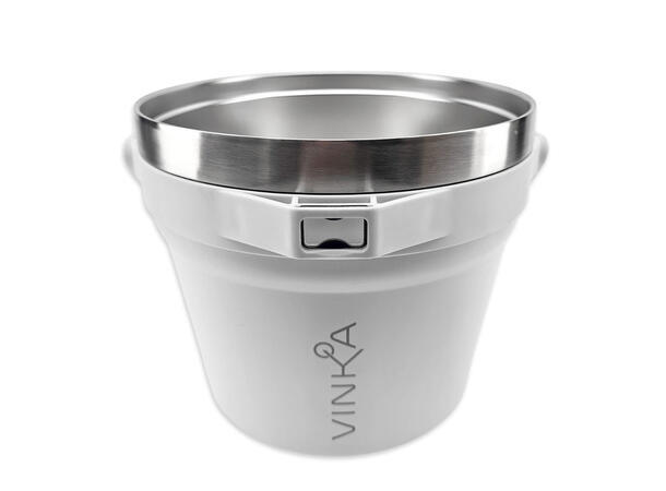 VINKA Double Insulated Ice Bucket White