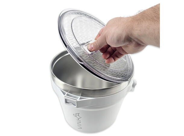 VINKA Double Insulated Ice Bucket White