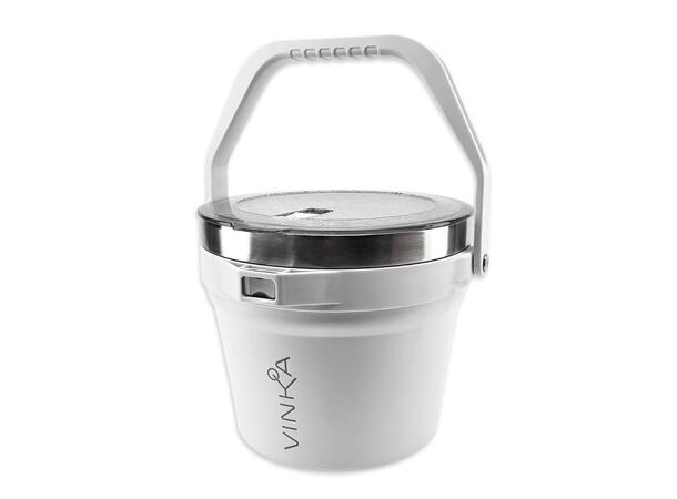 VINKA Double Insulated Ice Bucket White