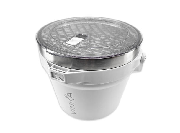 VINKA Double Insulated Ice Bucket White