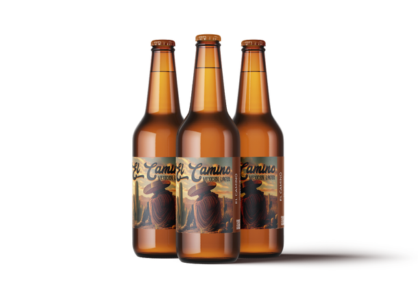 El Camino Mexican Lager Etikett 60 stk