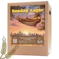 Sunday Hoppy Lager Allgrain Ølsett crisp finish og moderat bitterhet