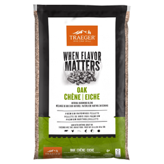 Traeger Oak Pellets 9kg Mild og n&#248;tteaktig r&#248;yksmak