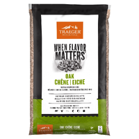 Traeger Oak Pellets 9kg Mild og nøtteaktig røyksmak