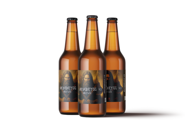 Øksebrygg Barleywine Etikett 60 stk