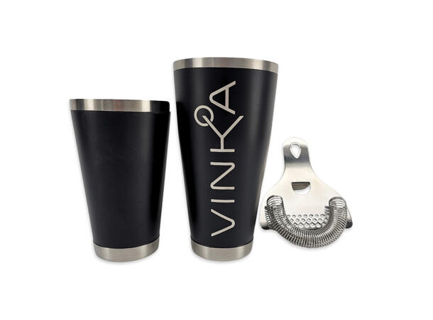 VINKA  Black Stainless Tin Shaker