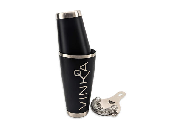 VINKA  Black Stainless Tin Shaker