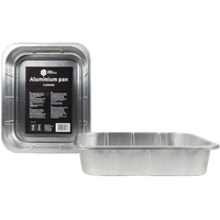 BBQ Aluminium Pan 5 pc Grill Fanatics 32 x 26 x 7 cm