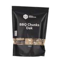 BBQ Oak Chunks 1 kg Trebiter av eiketre