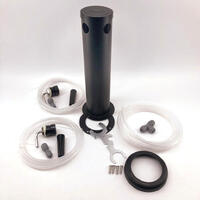 Double Tap Black Phantom Font Kit Black Duotight Short shank and handle