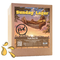 FWK Sunday Hoppy Lager Fresh Wort Kit crisp finish og moderat bitterhet