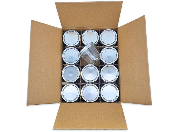 Haul Mason Jar 300ml - 12 stk Wide Mouth