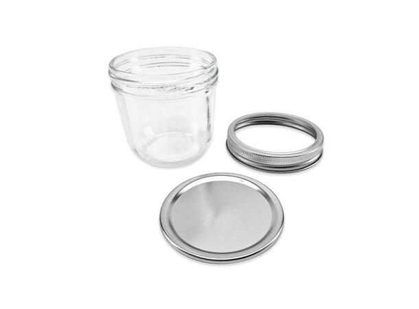 Haul Mason Jar 300ml - 12 stk Wide Mouth
