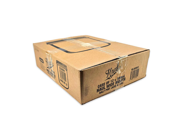 Haul Mason Jar 300ml - 12 stk Wide Mouth