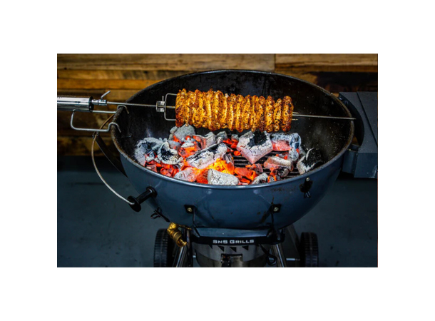 Single Premium Powered BBQ Rotisserie