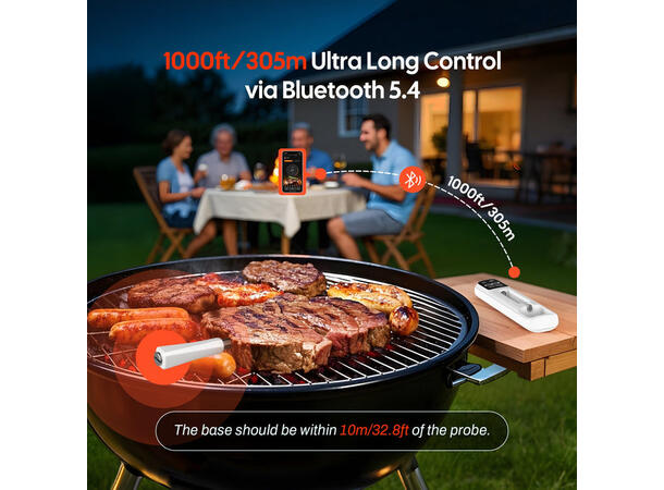 Bluetooth Mini Wireless Meat Thermometer