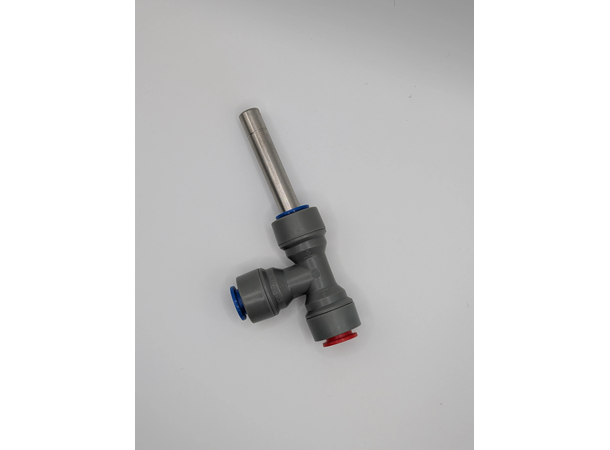 Duotight 9,5mm t-stykke til thermowell, med mellomstykke