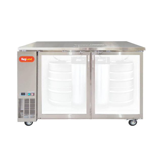 Grand Deluxe 3 Stainless Steel - 12 Kegs Stor Kegerator med glassdører