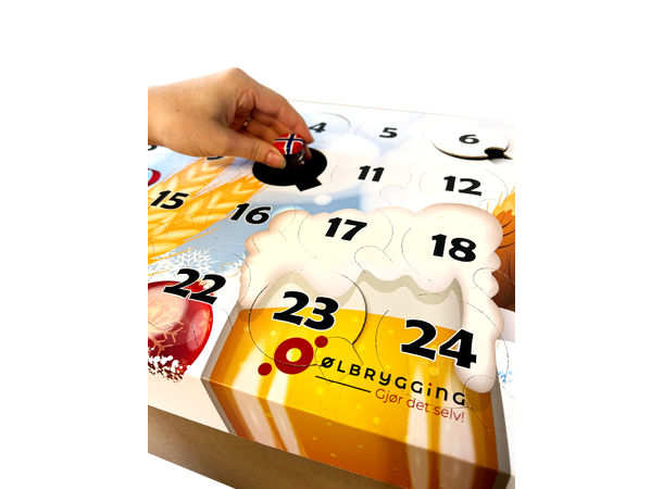 Adventskalender/gaveeske for flasker