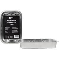 BBQ Aluminium casserole 3pc Grill Fanatics 30 x 20 x 6cm