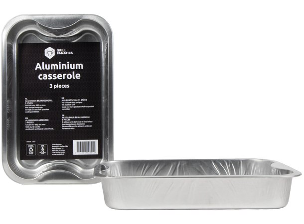 BBQ Aluminium casserole 3pc