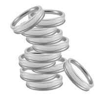 Haul Mason lokk-ring 12stk Skruringer til Mason Jar