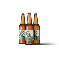Nutty Hopper Etikett 60 stk Passer til boks og flaske, 110 x 80 mm