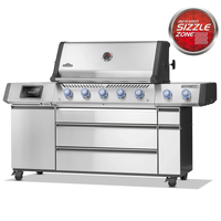 Prestige Pro 665 Connected, SS Digital gassgrill m/ 5 hovedbrenne