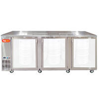 Grand Deluxe 3 Stainless Steel - 20 kegs Stor Kegerator med glassdører