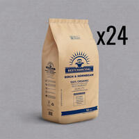 Pall med Birch & Hornbeam grillkull Pall med 24 stk.