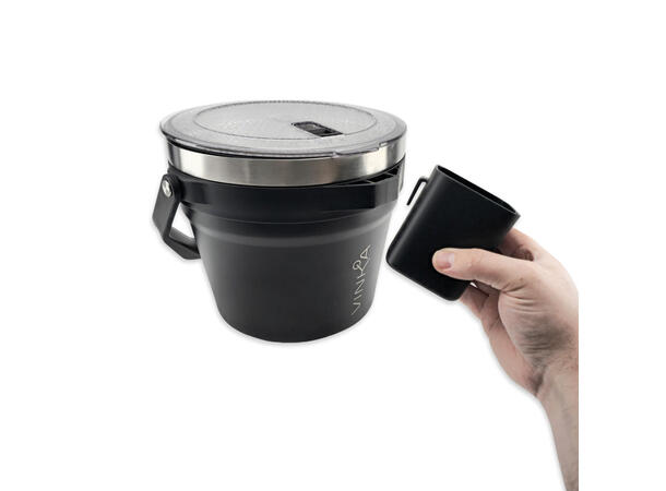 VINKA Double Insulated Ice Bucket Black