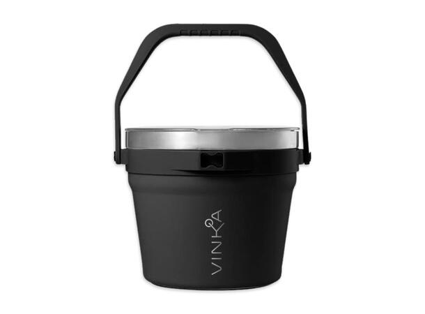 VINKA Double Insulated Ice Bucket Black