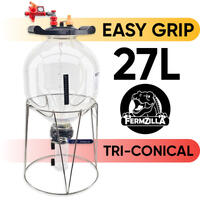 FermZilla 27L Tri-conical EasyGrip Start Nytt lokk med flere funksjoner