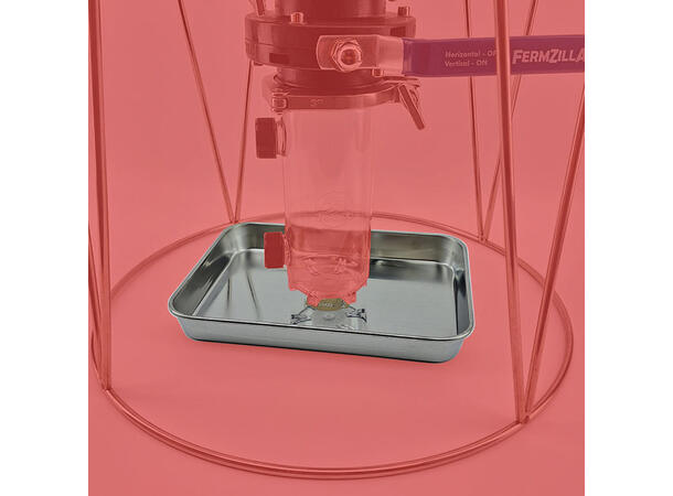 Fermzilla dryppbrett i rustfritt stål