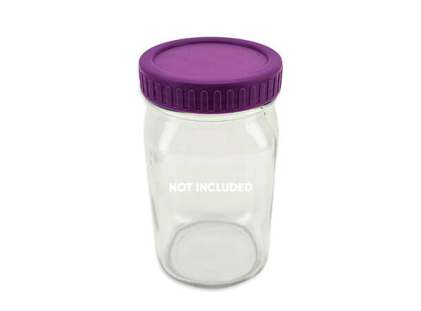 Haul Mason Jar Purple Lids