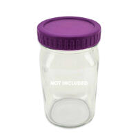 Haul Mason Jar Purple lids - 6stk Lokk til Haul Mason Jar sylteglass