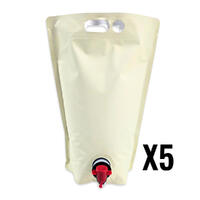 5L Ståposer med kran x 5 Pakke med 5 stk poser