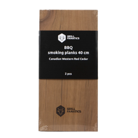 BBQ Smoking Plank 40cm, 2 pcs Canadian Western Red Cedar
