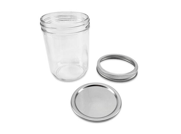 Haul Wide Mouth 500ml - 12stk Sylteglass med bred åpning