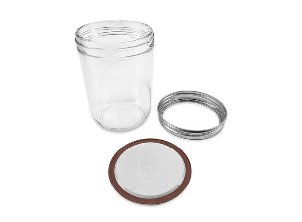 Haul Wide Mouth 500ml - 12stk Sylteglass med bred åpning