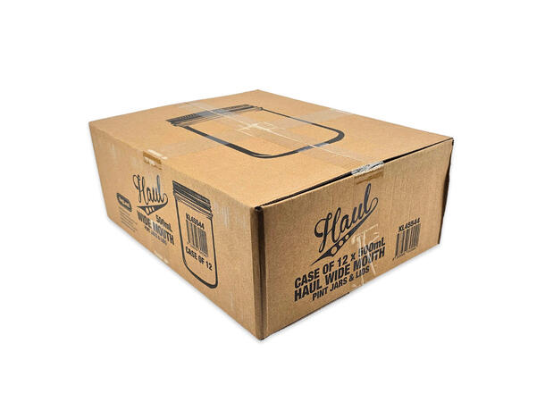 Haul Wide Mouth 500ml - 12stk Sylteglass med bred åpning