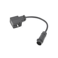 LP12, 2-pin, 100mm, adapter LP12 til DIN adapter (DIN43650 Form B)
