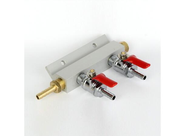 Gas Line Manifold Splitter 2 ways