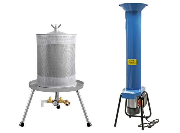 Elektrisk fruktkvern og 40L hydropresse pakke