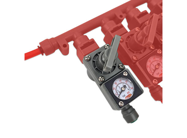 Inline regulator for Duotight manifold