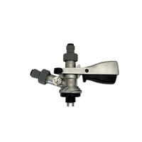 S-Type Keg Coupler S.S - with PRV med 8mm duotight på inn- og utgang