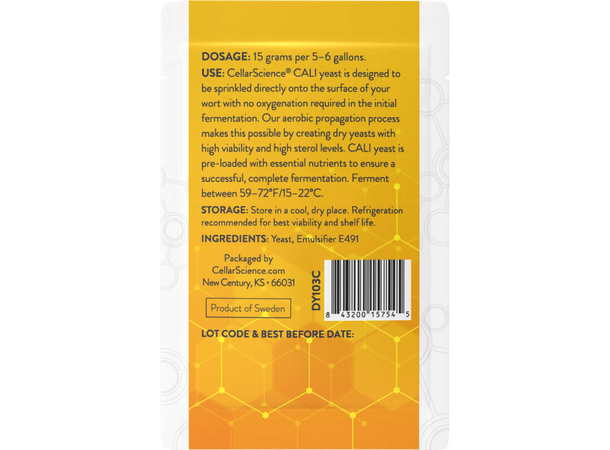 CellarScience CALI Ale Yeast 15g